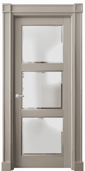Дверь межкомнатная 6310 ББСКС САТ-Ф. Цвет Бук бисквитный с серебром. Материал  Массив бука эмаль с патиной. Коллекция Toscana Plano. Картинка.