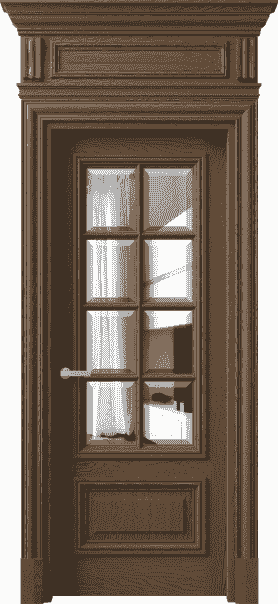 Дверь межкомнатная 7316 ДТМ.М ДВ ЗЕР Ф. Цвет Дуб туманный матовый. Материал Массив дуба матовый. Коллекция Antique. Картинка.
