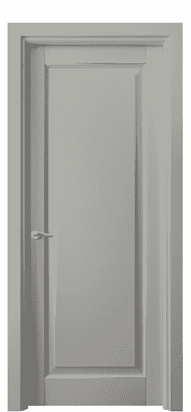 Дверь межкомнатная 0701 БНСРП. Цвет Бук нейтральный серый с позолотой. Материал  Массив бука эмаль с патиной. Коллекция Lignum. Картинка.