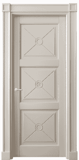 Дверь межкомнатная 6369 БСБЖ. Цвет Бук светло-бежевый. Материал Массив бука эмаль. Коллекция Toscana Litera. Картинка.