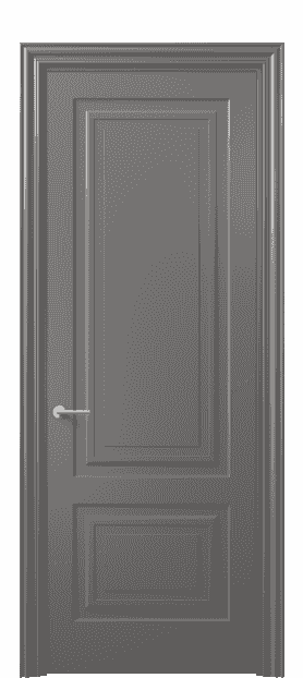 Дверь межкомнатная 8451 МКЛС . Цвет Матовый классический серый. Материал Гладкая эмаль. Коллекция Mascot. Картинка.