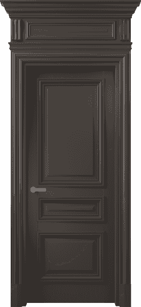 Дверь межкомнатная 7305 БАН . Цвет Бук антрацит. Материал Массив бука эмаль. Коллекция Antique. Картинка.