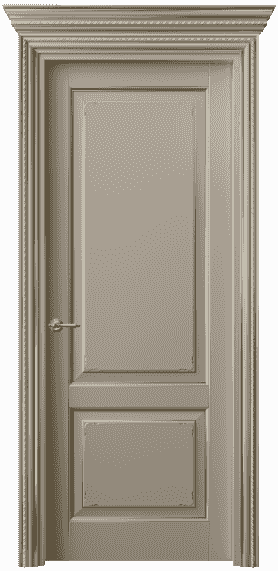 Дверь межкомнатная 6211 ББСКП. Цвет Бук бисквитный с позолотой. Материал  Массив бука эмаль с патиной. Коллекция Royal. Картинка.