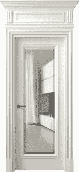 Дверь межкомнатная 7300 БЖМ ПРОЗ Ф. Цвет Бук жемчуг. Материал Массив бука эмаль. Коллекция Antique. Картинка.