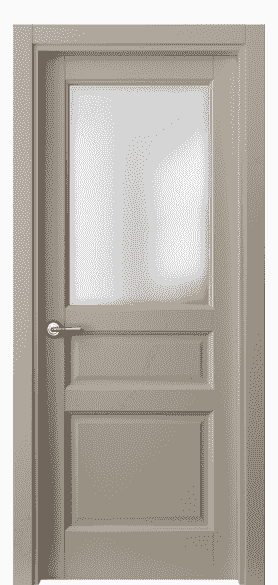 Дверь межкомнатная 1432 МБСК САТ. Цвет Матовый бисквитный. Материал Гладкая эмаль. Коллекция Galant. Картинка.
