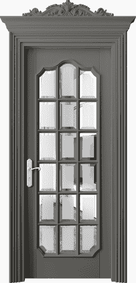 Дверь межкомнатная 6610 БКЛС САТ-Ф. Цвет Бук классический серый. Материал Массив бука эмаль. Коллекция Imperial. Картинка.