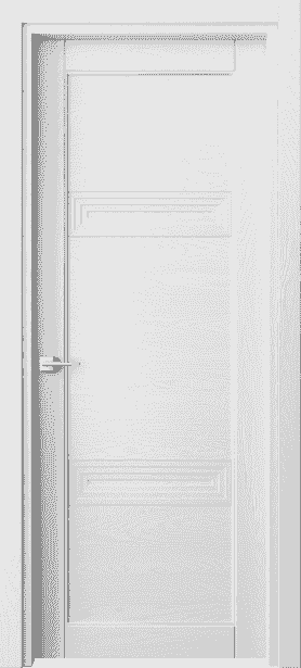Дверь межкомнатная 6111 ДБС . Цвет Дуб белоснежный. Материал Массив дуба эмаль. Коллекция Ego. Картинка.