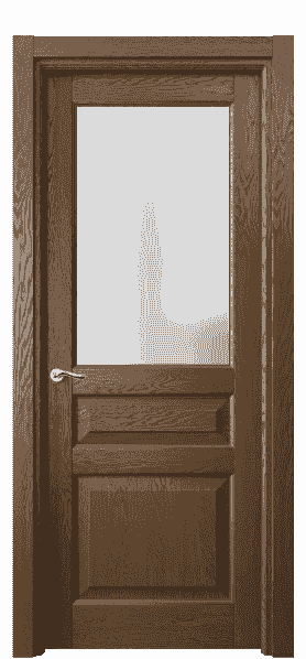 Дверь межкомнатная 0710 ДКР.Б САТ. Цвет Дуб королевский брашированный. Материал Массив дуба брашированный. Коллекция Lignum. Картинка.