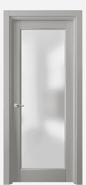 Дверь межкомнатная 0700 БНСРП САТ. Цвет Бук нейтральный серый с позолотой. Материал  Массив бука эмаль с патиной. Коллекция Lignum. Картинка.
