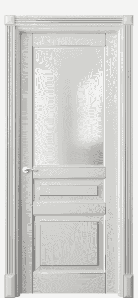 Дверь межкомнатная 0710 БСРС САТ. Цвет Бук серый с серебром. Материал  Массив бука эмаль с патиной. Коллекция Lignum. Картинка.