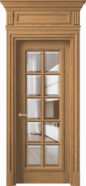 Дверь межкомнатная 7310 ДПШ.М ПРОЗ Ф. Цвет Дуб пшеничный матовый. Материал Массив дуба матовый. Коллекция Antique. Картинка.