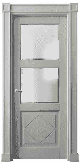 Дверь межкомнатная 6348 БНСР САТ Ф. Цвет Бук нейтральный серый. Материал Массив бука эмаль. Коллекция Toscana Rombo. Картинка.