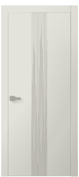 Дверь межкомнатная 8042 МЖМ . Цвет Матовый жемчужный. Материал Гладкая эмаль. Коллекция Linea. Картинка.