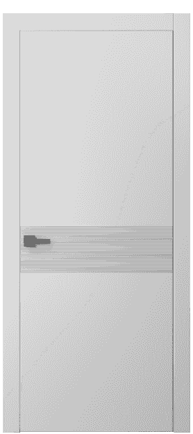 Дверь межкомнатная 8041 МБЛ . Цвет Матовый белоснежный. Материал Гладкая эмаль. Коллекция Linea. Картинка.