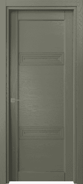 Дверь межкомнатная 6111 ДОТ. Цвет Дуб оливковый тёмный. Материал Массив дуба эмаль. Коллекция Ego. Картинка.