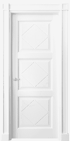 Дверь межкомнатная 6349 ББЛ. Цвет Бук белоснежный. Материал Массив бука эмаль. Коллекция Toscana Rombo. Картинка.