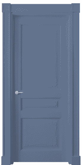 Дверь межкомнатная 6325 Голубино-синий RAL 5014. Цвет Голубино-синий RAL 5014. Материал Массив бука эмаль. Коллекция Toscana Elegante. Картинка.
