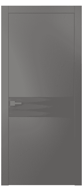 Дверь межкомнатная 8041 МКЛС. Цвет Матовый классический серый. Материал Гладкая эмаль. Коллекция Linea. Картинка.