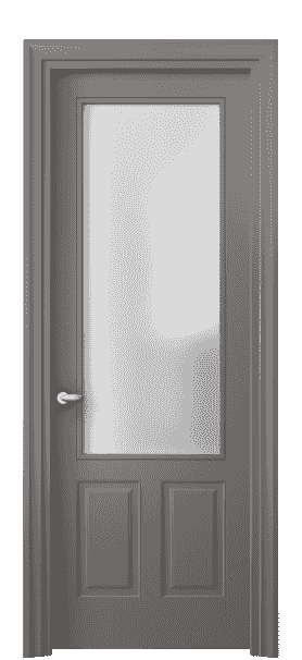 Дверь межкомнатная 8522 МКЛС САТ. Цвет Матовый классический серый. Материал Гладкая эмаль. Коллекция Esse. Картинка.