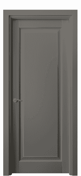 Дверь межкомнатная 0701 БКЛСП. Цвет Бук классический серый с позолотой. Материал  Массив бука эмаль с патиной. Коллекция Lignum. Картинка.