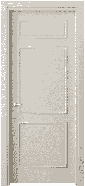 Дверь межкомнатная 8123 МОС. Цвет Матовый облачно-серый. Материал Гладкая эмаль. Коллекция Paris. Картинка.