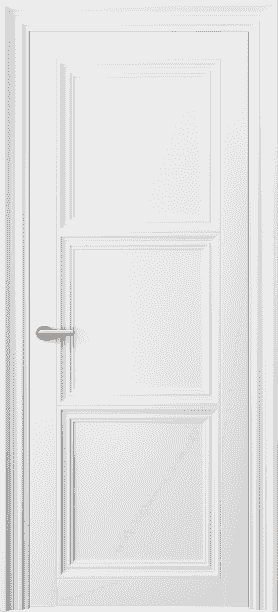 Дверь межкомнатная 2503 МБЛ. Цвет Матовый белоснежный. Материал Гладкая эмаль. Коллекция Centro. Картинка.