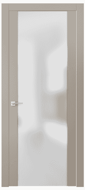 Дверь межкомнатная 4114 МБСК САТ. Цвет Матовый бисквитный. Материал Гладкая эмаль. Коллекция Quadro. Картинка.