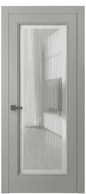 Дверь межкомнатная 8300 МНСР. Цвет Матовый нейтральный серый. Материал Гладкая эмаль. Коллекция Linea. Картинка.