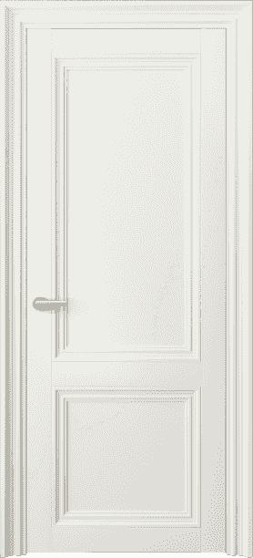 Дверь межкомнатная 2523 МЖМ. Цвет Матовый жемчужный. Материал Гладкая эмаль. Коллекция Centro. Картинка.