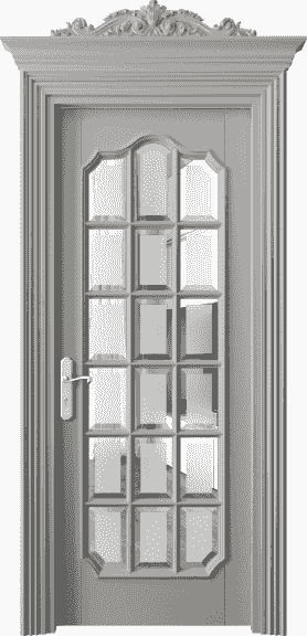 Дверь межкомнатная 6610 БНСР САТ-Ф. Цвет Бук нейтральный серый. Материал Массив бука эмаль. Коллекция Imperial. Картинка.