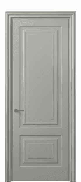 Дверь межкомнатная 8451 МНСР . Цвет Матовый нейтральный серый. Материал Гладкая эмаль. Коллекция Mascot. Картинка.