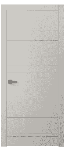 Дверь межкомнатная 8055 МОС . Цвет Матовый облачно-серый. Материал Гладкая эмаль. Коллекция Linea. Картинка.