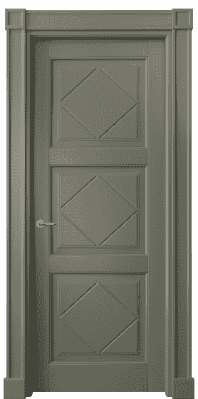 Дверь межкомнатная 6349 БОТ. Цвет Бук оливковый тёмный. Материал Массив бука эмаль. Коллекция Toscana Rombo. Картинка.