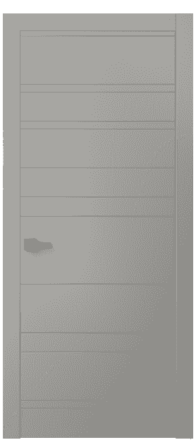 Дверь межкомнатная 8055 МНСР . Цвет Матовый нейтральный серый. Материал Гладкая эмаль. Коллекция Linea. Картинка.