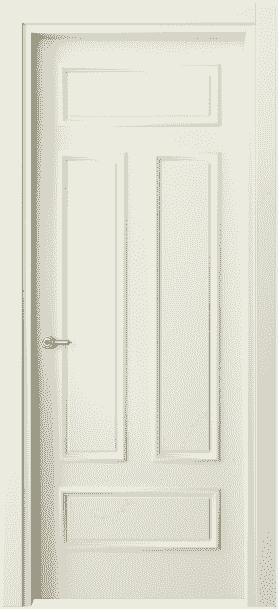 Дверь межкомнатная 8143 ММБ . Цвет Матовый молочно-белый. Материал Гладкая эмаль. Коллекция Paris. Картинка.