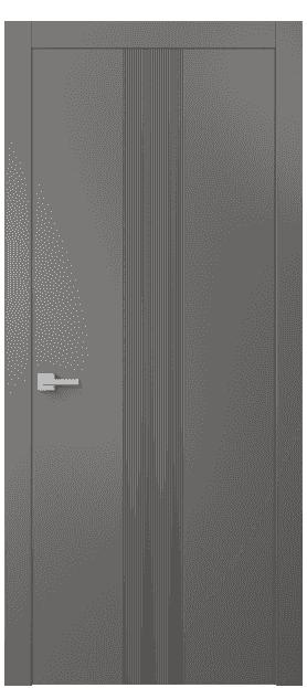 Дверь межкомнатная 8042 МКЛС. Цвет Матовый классический серый. Материал Гладкая эмаль. Коллекция Linea. Картинка.