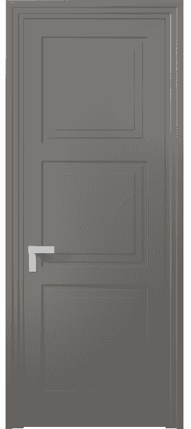 Дверь межкомнатная 8331 МКЛС. Цвет Матовый классический серый. Материал Гладкая эмаль. Коллекция Rocca. Картинка.