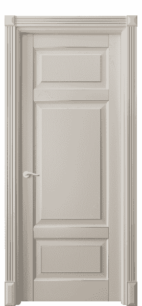 Дверь межкомнатная 0721 БСБЖС. Цвет Бук светло-бежевый серебряный. Материал  Массив бука эмаль с патиной. Коллекция Lignum. Картинка.