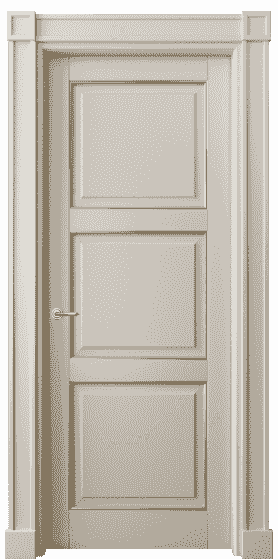 Дверь межкомнатная 6309 БСБЖП. Цвет Бук светло-бежевый с позолотой. Материал  Массив бука эмаль с патиной. Коллекция Toscana Plano. Картинка.