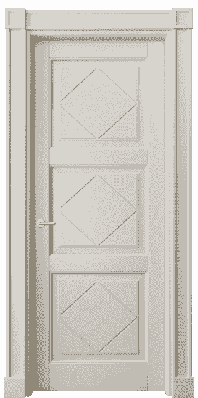 Дверь межкомнатная 6349 БОС. Цвет Бук облачный серый. Материал Массив бука эмаль. Коллекция Toscana Rombo. Картинка.