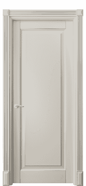 Дверь межкомнатная 0701 БОСС. Цвет Бук облачный серый с серебром. Материал  Массив бука эмаль с патиной. Коллекция Lignum. Картинка.