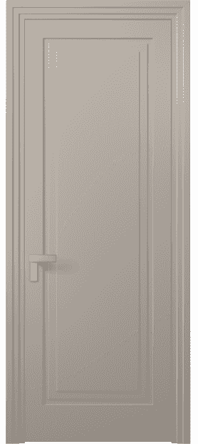 Дверь межкомнатная 8301 МБСК. Цвет Матовый бисквитный. Материал Гладкая эмаль. Коллекция Rocca. Картинка.