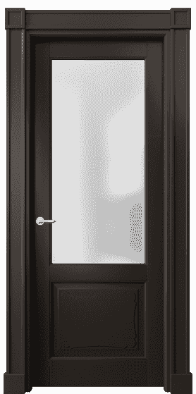 Дверь межкомнатная 6322 БАН САТ. Цвет Бук антрацит. Материал Массив бука эмаль. Коллекция Toscana Elegante. Картинка.