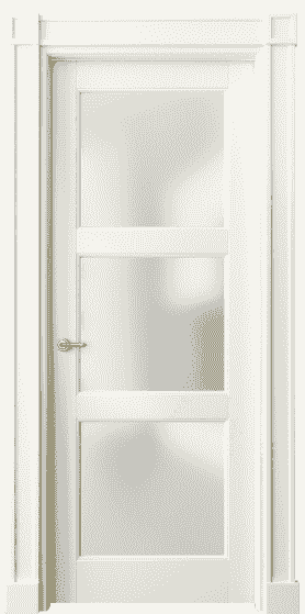 Дверь межкомнатная 6310 МБМ САТ. Цвет Бук молочно-белый. Материал Массив бука эмаль. Коллекция Toscana Plano. Картинка.