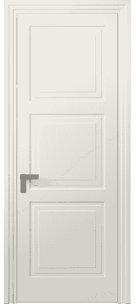 Дверь межкомнатная 8331 МЖМ. Цвет Матовый жемчужный. Материал Гладкая эмаль. Коллекция Rocca. Картинка.