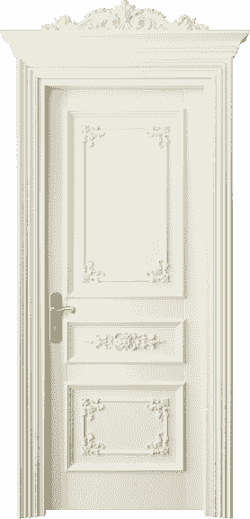 Дверь межкомнатная 6503 БМБ. Цвет Бук молочно-белый. Материал Массив бука эмаль. Коллекция Imperial. Картинка.