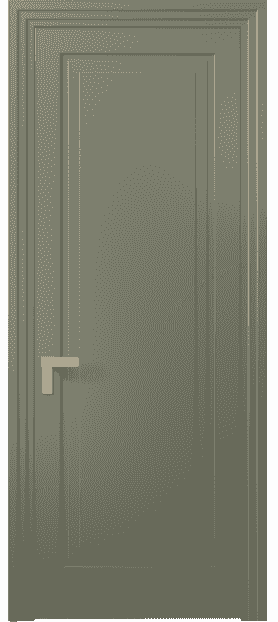 Дверь межкомнатная 8301 МОТ. Цвет Матовый оливковый тёмный. Материал Гладкая эмаль. Коллекция Rocca. Картинка.