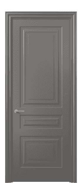 Дверь межкомнатная 8411 МКЛС . Цвет Матовый классический серый. Материал Гладкая эмаль. Коллекция Mascot. Картинка.