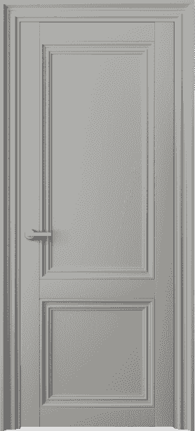 Дверь межкомнатная 2523 МНСР. Цвет Матовый нейтральный серый. Материал Гладкая эмаль. Коллекция Centro. Картинка.