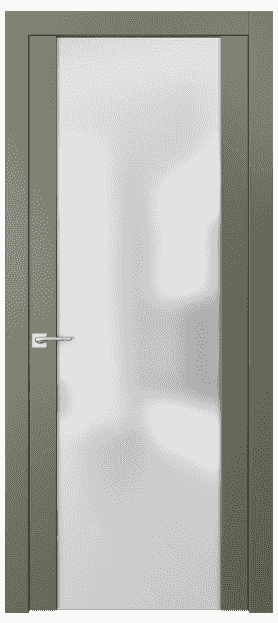 Дверь межкомнатная 4114 МОТ САТ. Цвет Матовый оливковый тёмный. Материал Гладкая эмаль. Коллекция Quadro. Картинка.